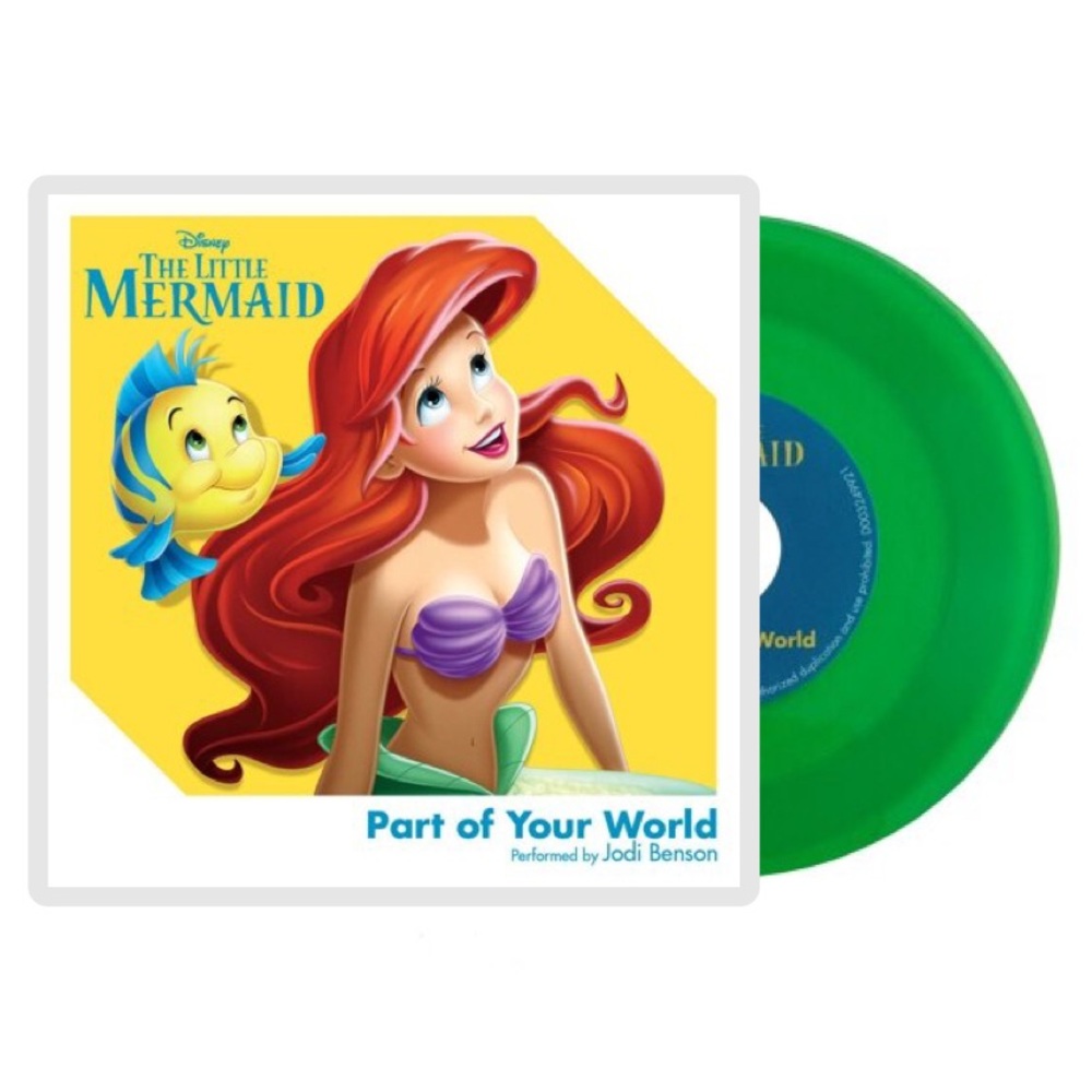 SEALED! Disney: The Little Mermaid - Part Of Your World 3 INCH Green Record